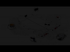 Hızlı Tıklama İçin Tek İşaretleyici Açıklık Işıkları için Overmold Bağlayıcısı Optimized Kablo Spesifikat ile