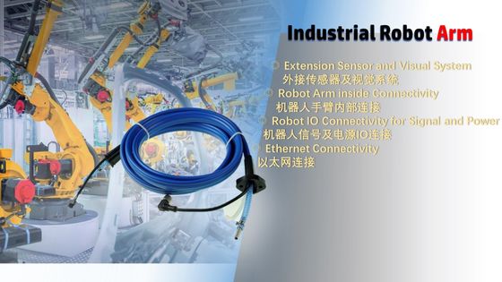 M12 Hortum Grubu Uzatma Sensörü ve Robot Kolu IO Konnektörü İçin Görsel Sistem