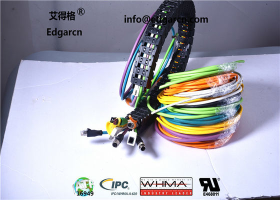 Pur / Tpu Canopen Kablo M12 A Kodlu Erkek Kadın Uzunluğu 1500mm ile Shiled