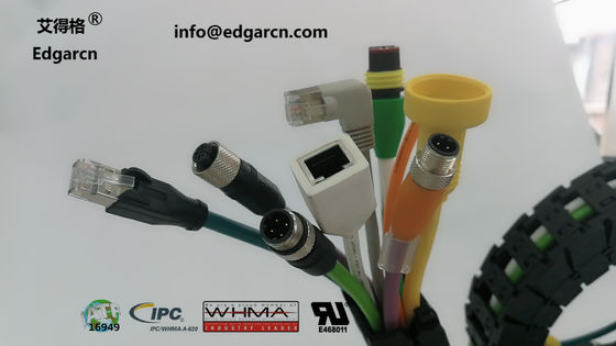 Pur / Tpu Canopen Kablo M12 A Kodlu Erkek Kadın Uzunluğu 1500mm ile Shiled
