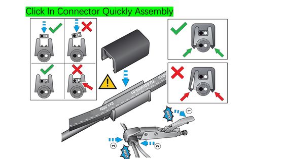 5A-20A Click-In Overmold Connector Otomotiv kablo desteği ve tek işaretleyici açıklık lambaları ile otomotiv kablolama kemeri