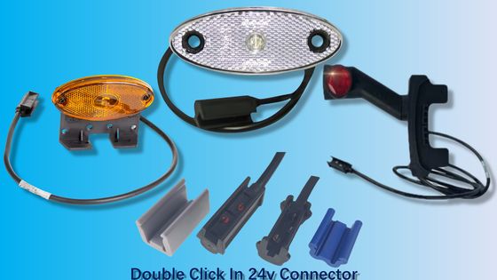 5A-20A Click-In Overmold Connector Otomotiv kablo desteği ve tek işaretleyici açıklık lambaları ile otomotiv kablolama kemeri