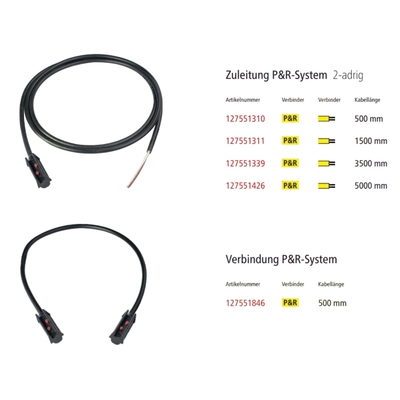 Herth + Buss Bağlantı Kablosu Polis Kamyonu Işık Çubuğu için Overmold Kablo Montajı