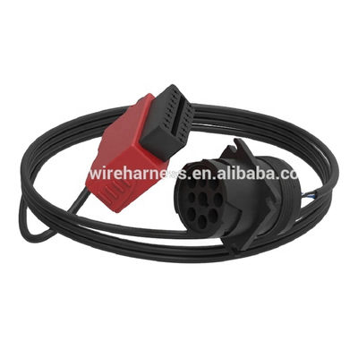Durable 9-Pin Deutsch Connector J1939 to OBD2 Adapter Cable with IP68 Waterproof and Customized Length for Heavy-Duty Use