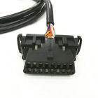 Iatf16949 Sertifikasyon ile Otomotiv Parçaları Obd2 Bağlayıcı Kablo Siyah Renk